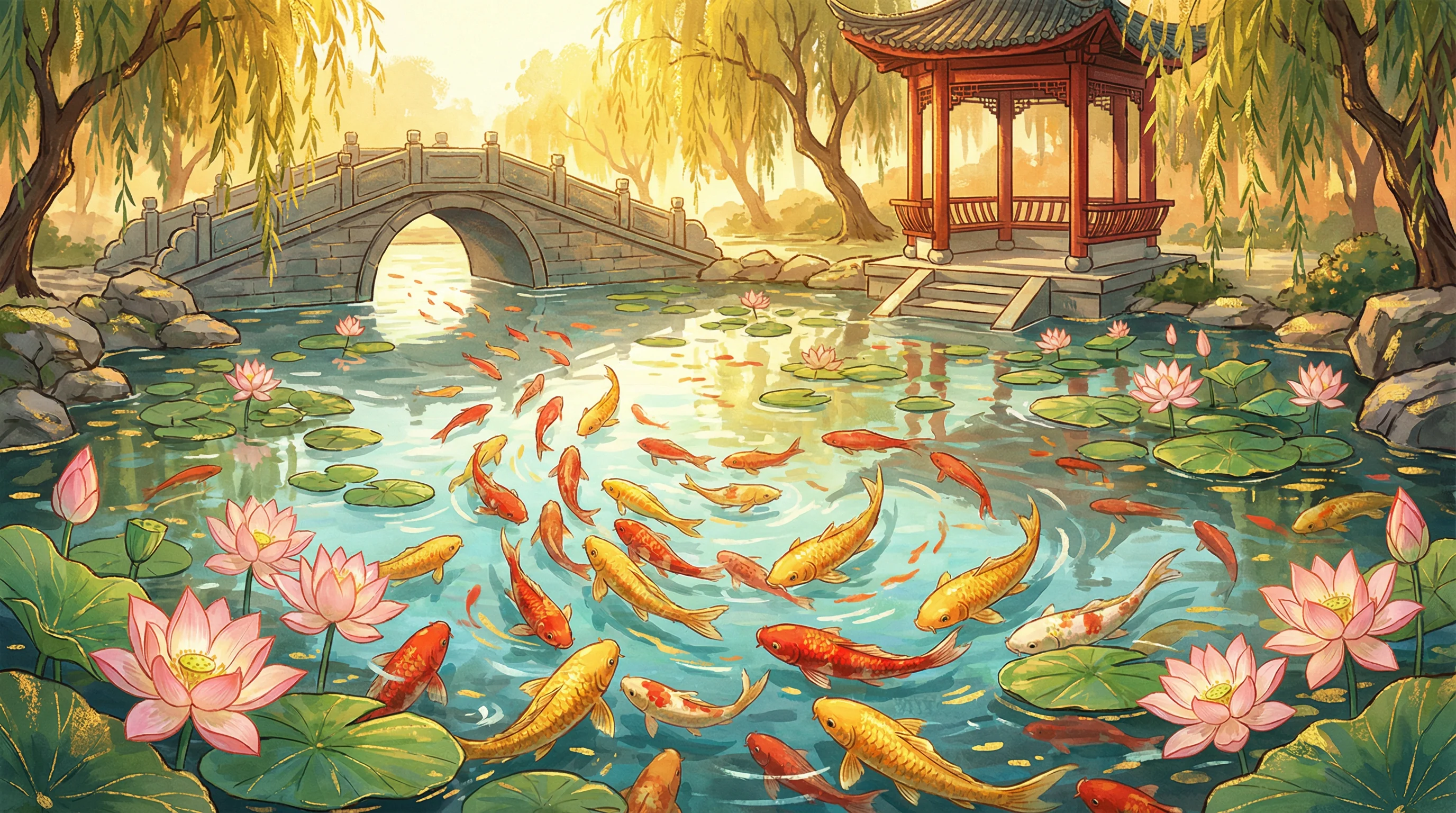 锦鲤游动动画 - 东方福运祈愿堂 - 博彩软件